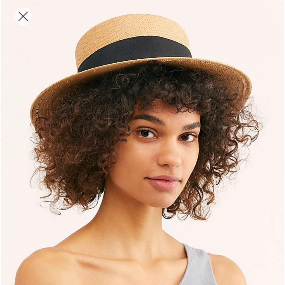 Free people straw boater hat